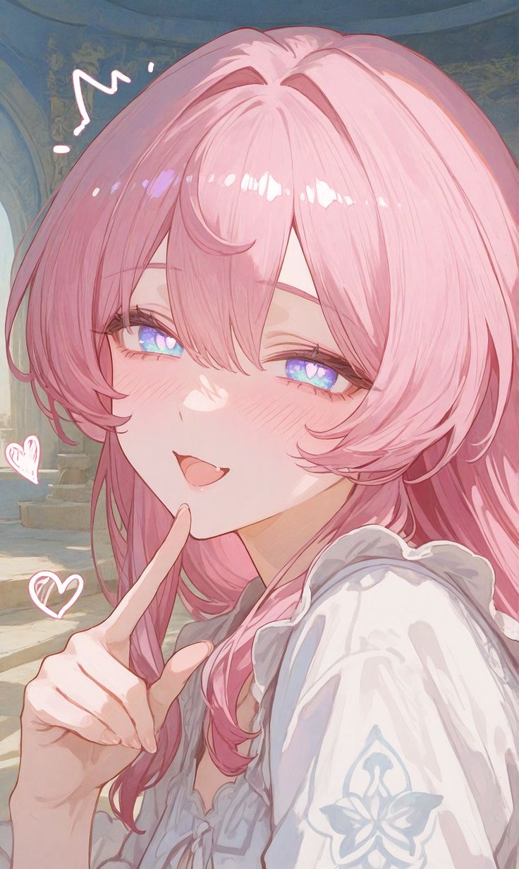 Ảnh Anime Nữ Tóc Hồng 12