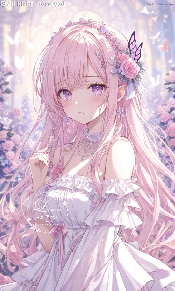 Ảnh Anime Nữ Tóc Hồng 2