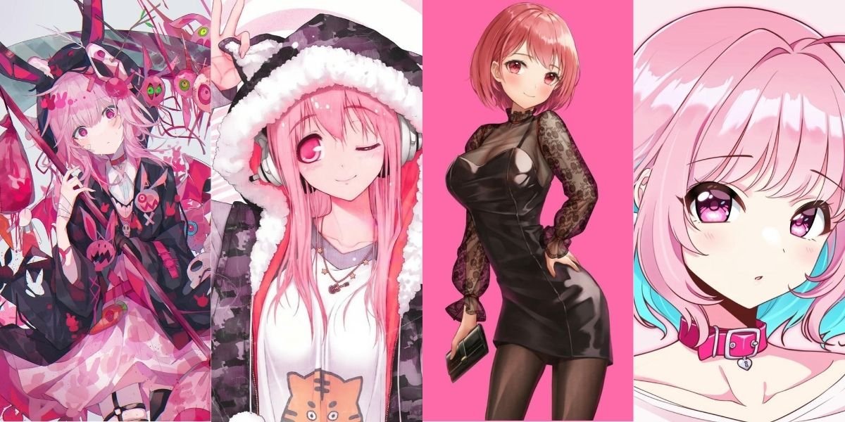 anime nữ tóc hồng 15