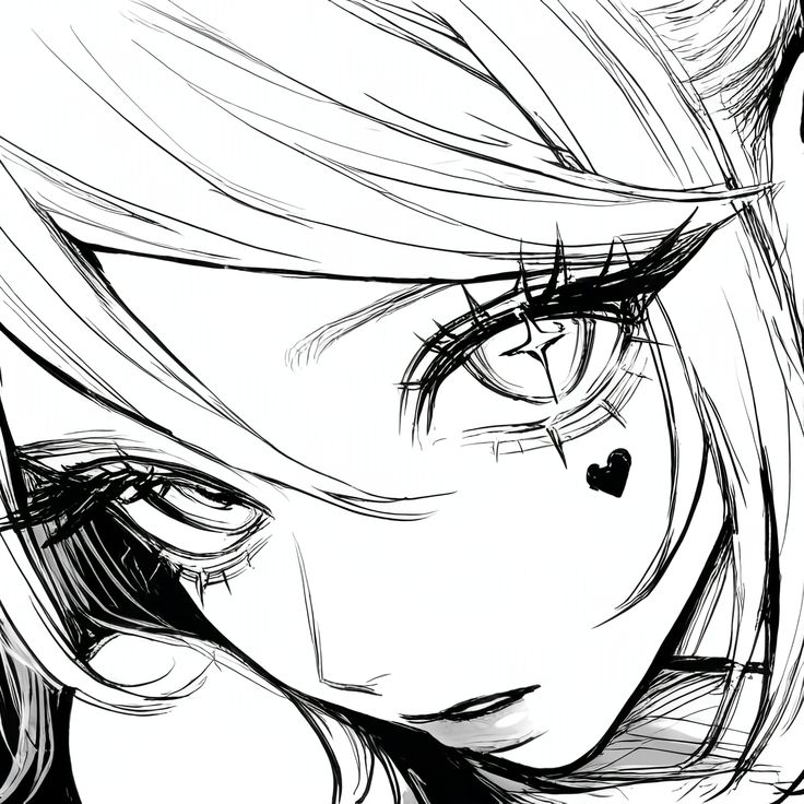 hình Anime Trắng Đen 13