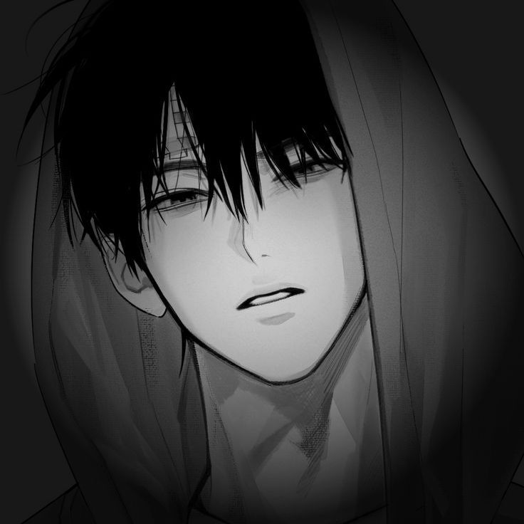 hình Anime Trắng Đen 14