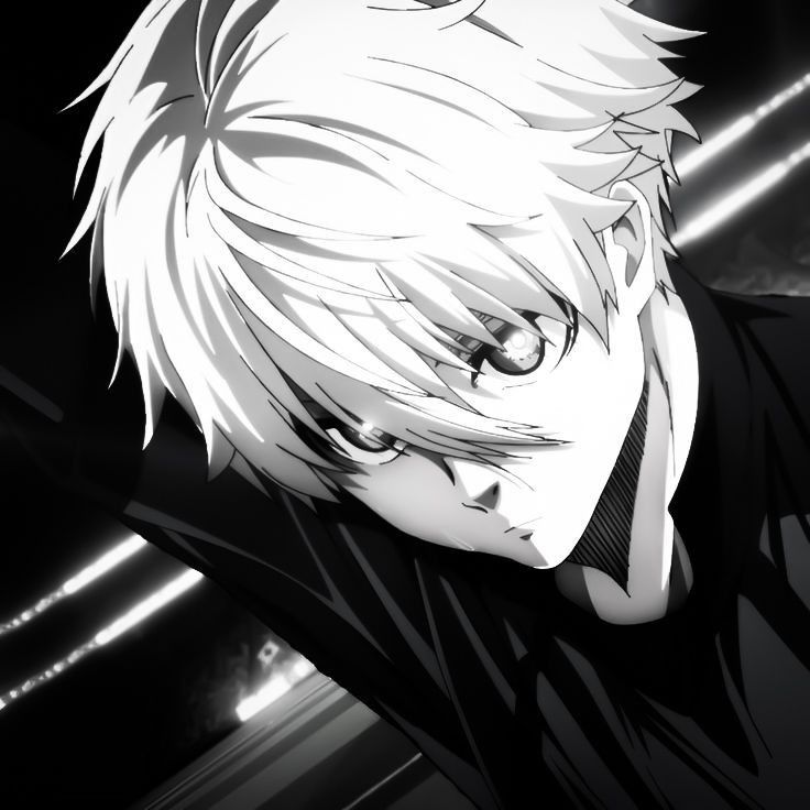 hình Anime Trắng Đen 15