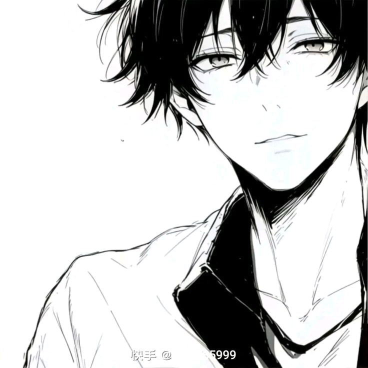 hình Anime Trắng Đen 3