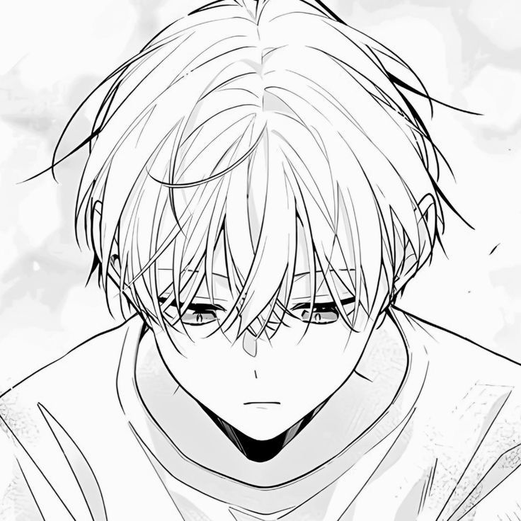 hình Anime Trắng Đen 6