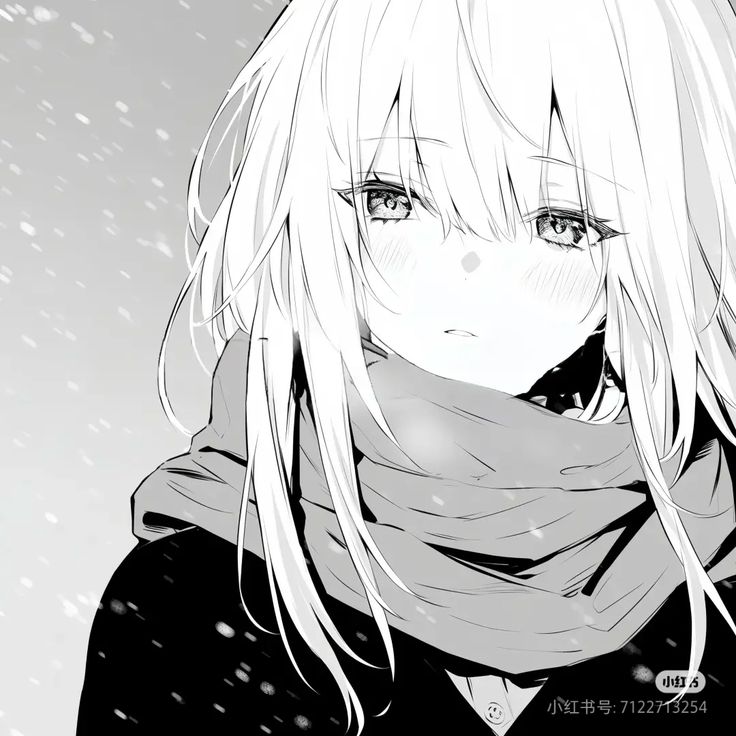 hình Anime Trắng Đen 8