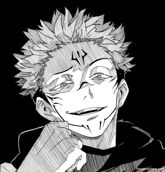 ảnh anime trắng đen 7