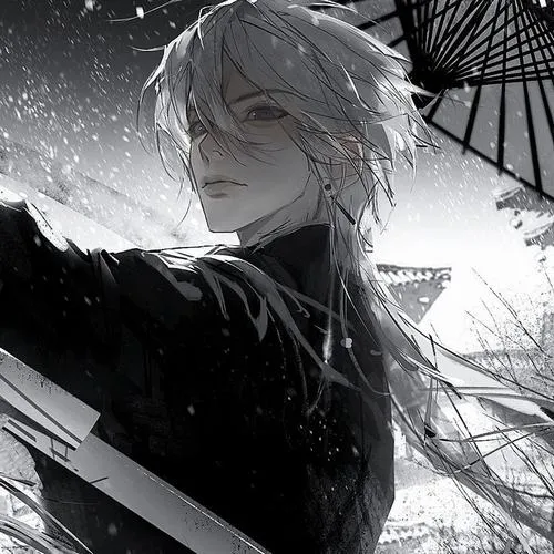 Avatar Nam Đen Trắng 45