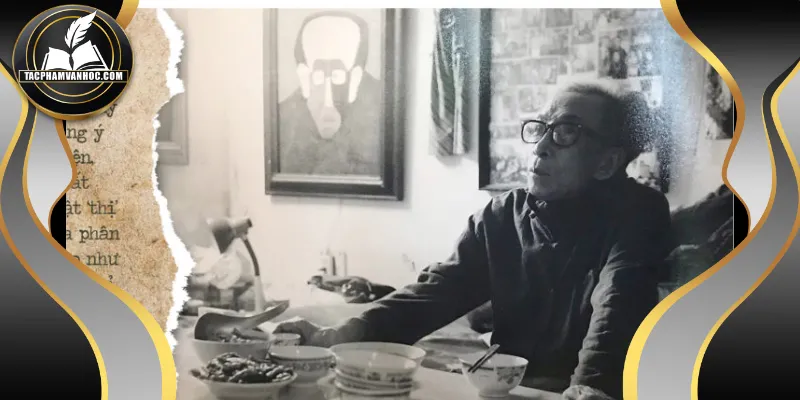 Ảnh chân dung Kim Lân thời trẻ - gương mặt hiền lành, chất phác