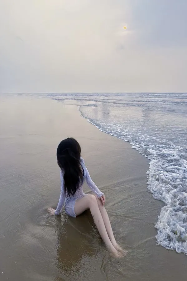 Ảnh Gái Đi Biển Che Mặt 20