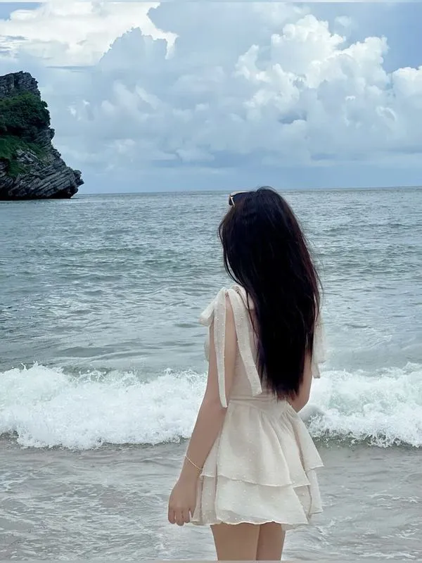 Ảnh Gái Đi Biển Che Mặt 43