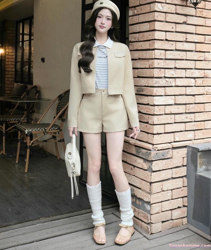 ảnh gái mặc quần ngắn 34