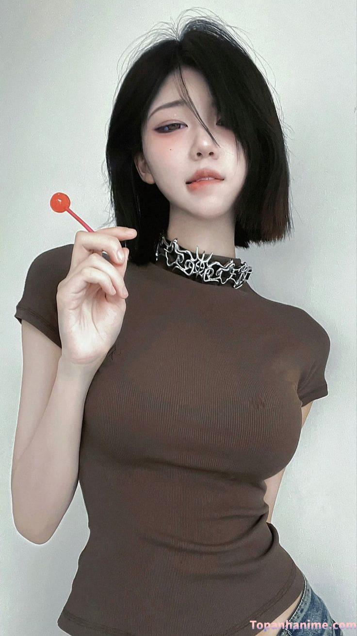 Ảnh gái xinh tóc ngang vai 2k3 24