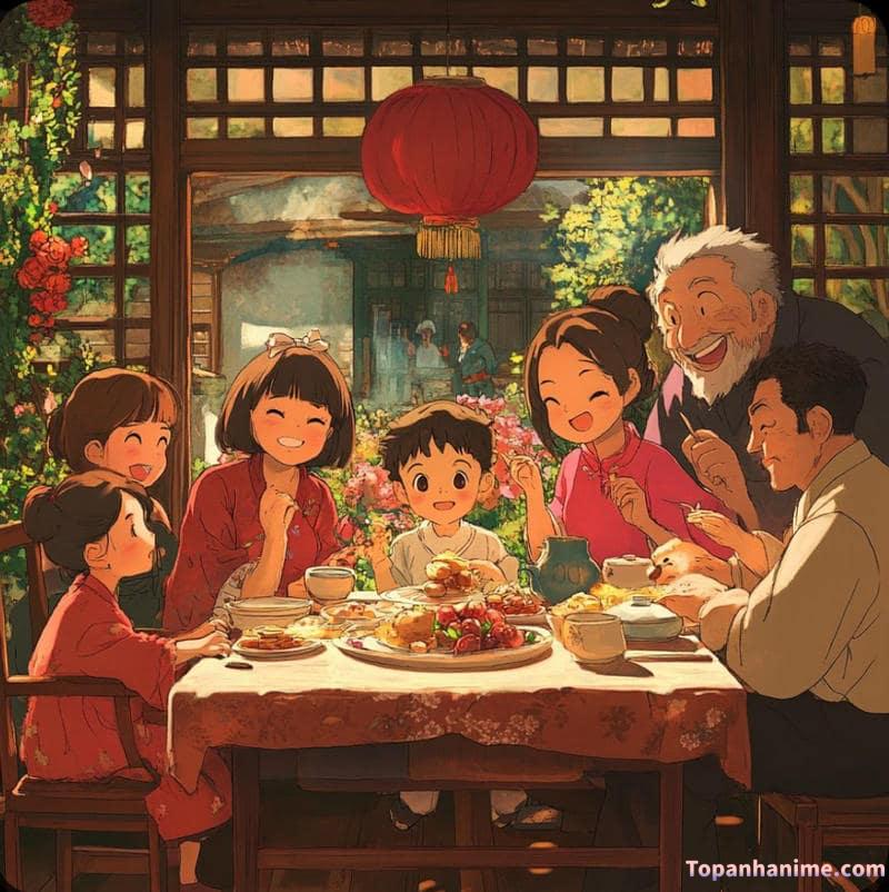 ảnh gia đình anime 20