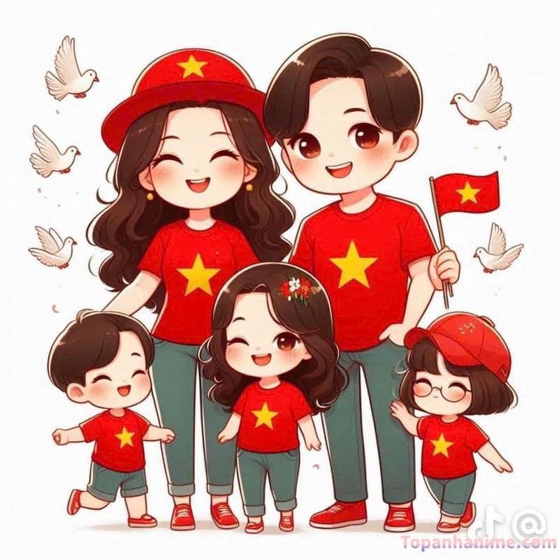 ảnh gia đình chibi 15