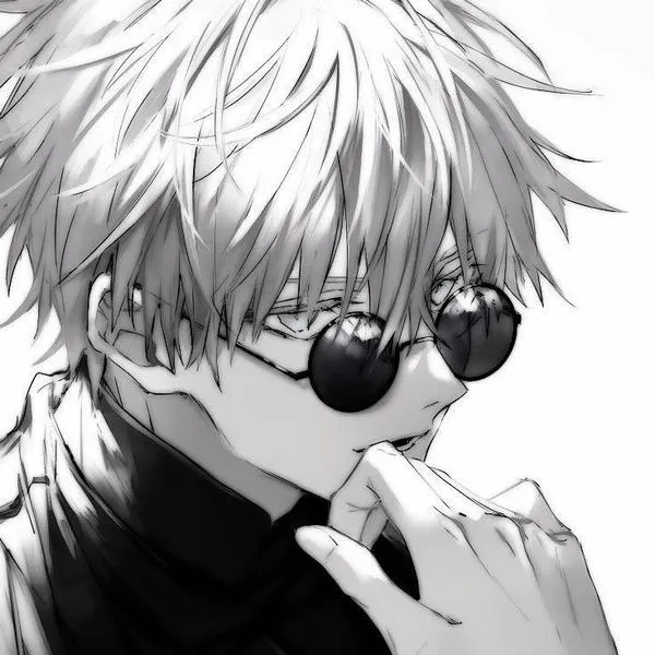 Hình Ảnh Gojo Manga Trắng Đen 52