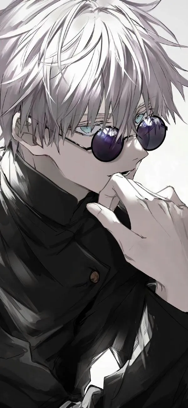 Hình Ảnh Gojo Manga Trắng Đen 21