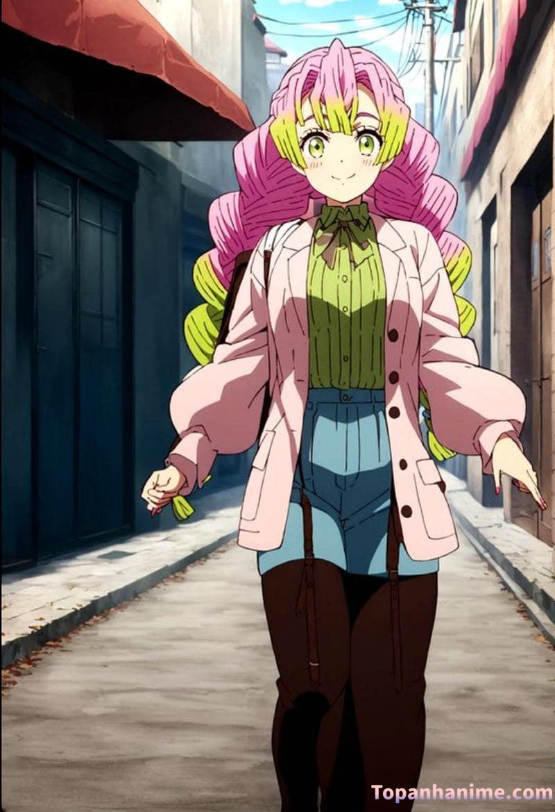 ảnh Mitsuri anime xinh đẹp 6