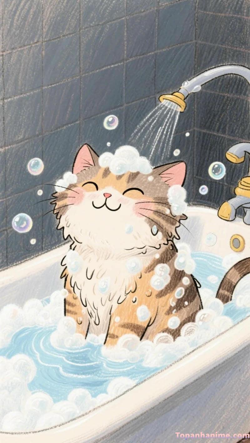 ảnh mèo anime 9