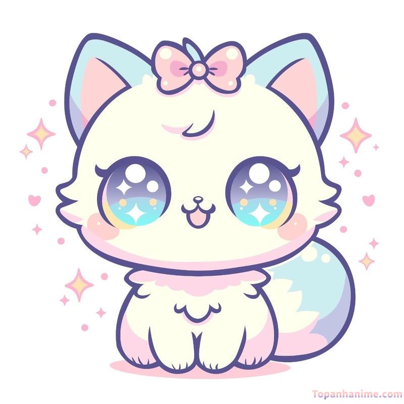 ảnh mèo chibi 14