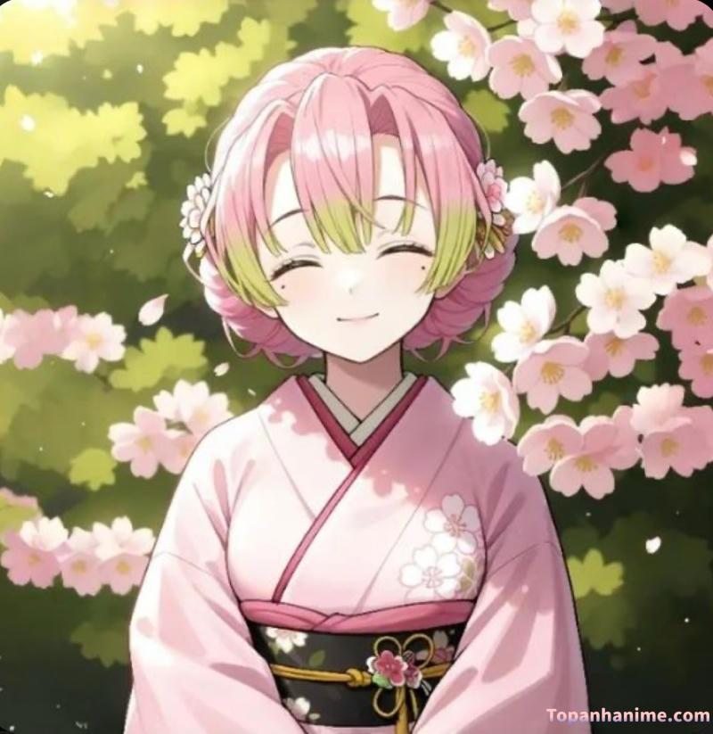 ảnh Mitsuri anime xinh đẹp 9