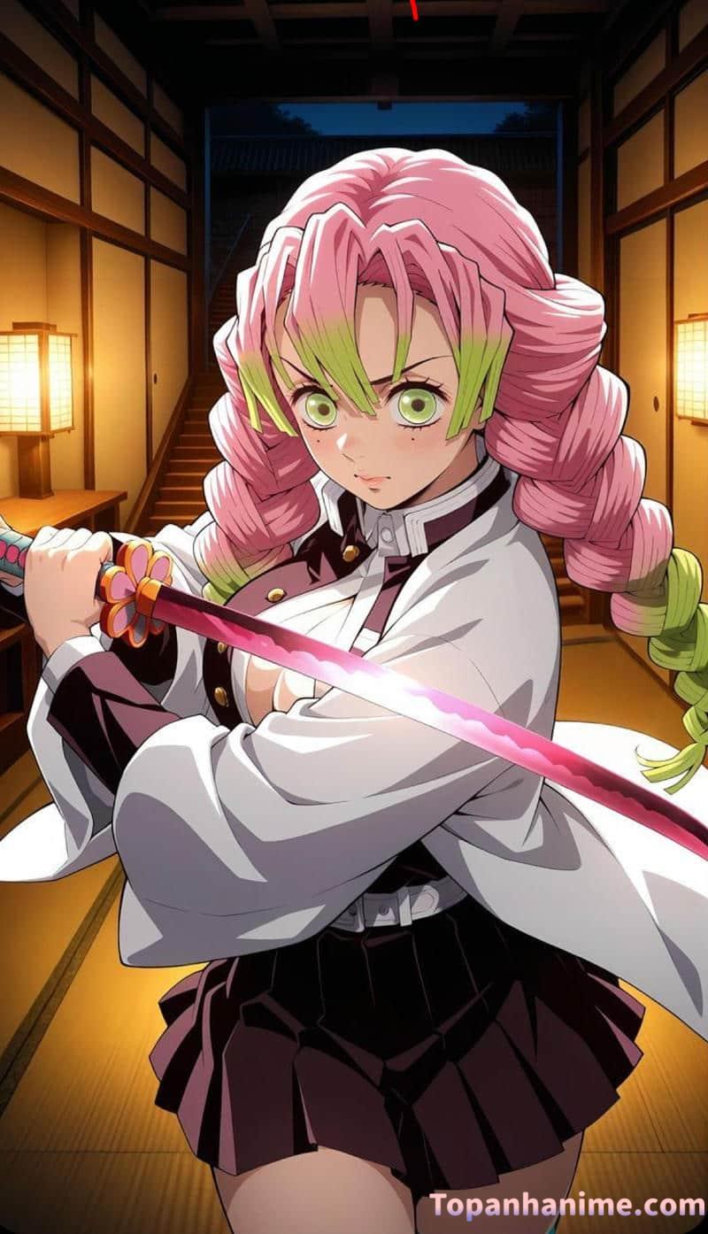 ảnh Mitsuri anime xinh đẹp 10