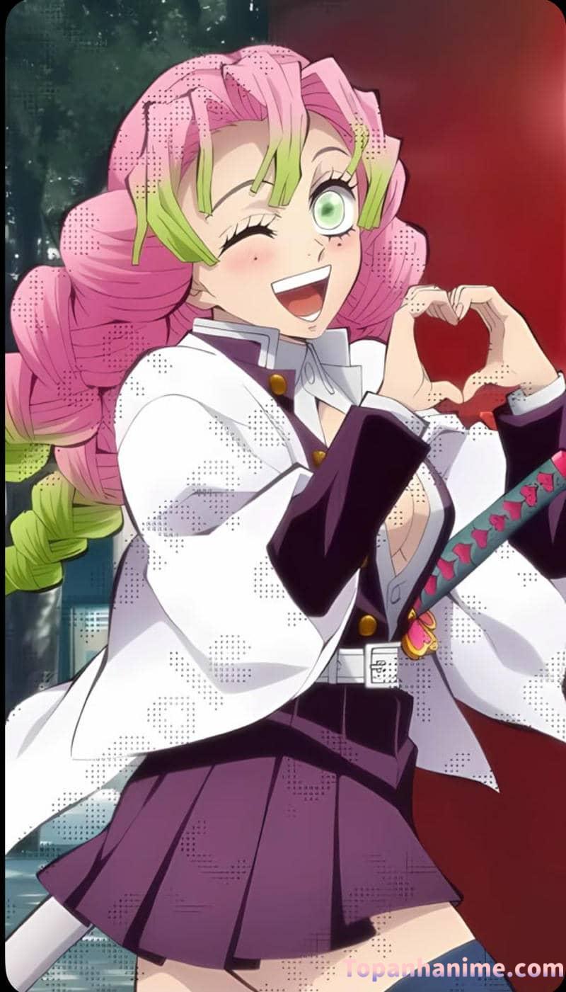 ảnh Mitsuri anime xinh đẹp 12