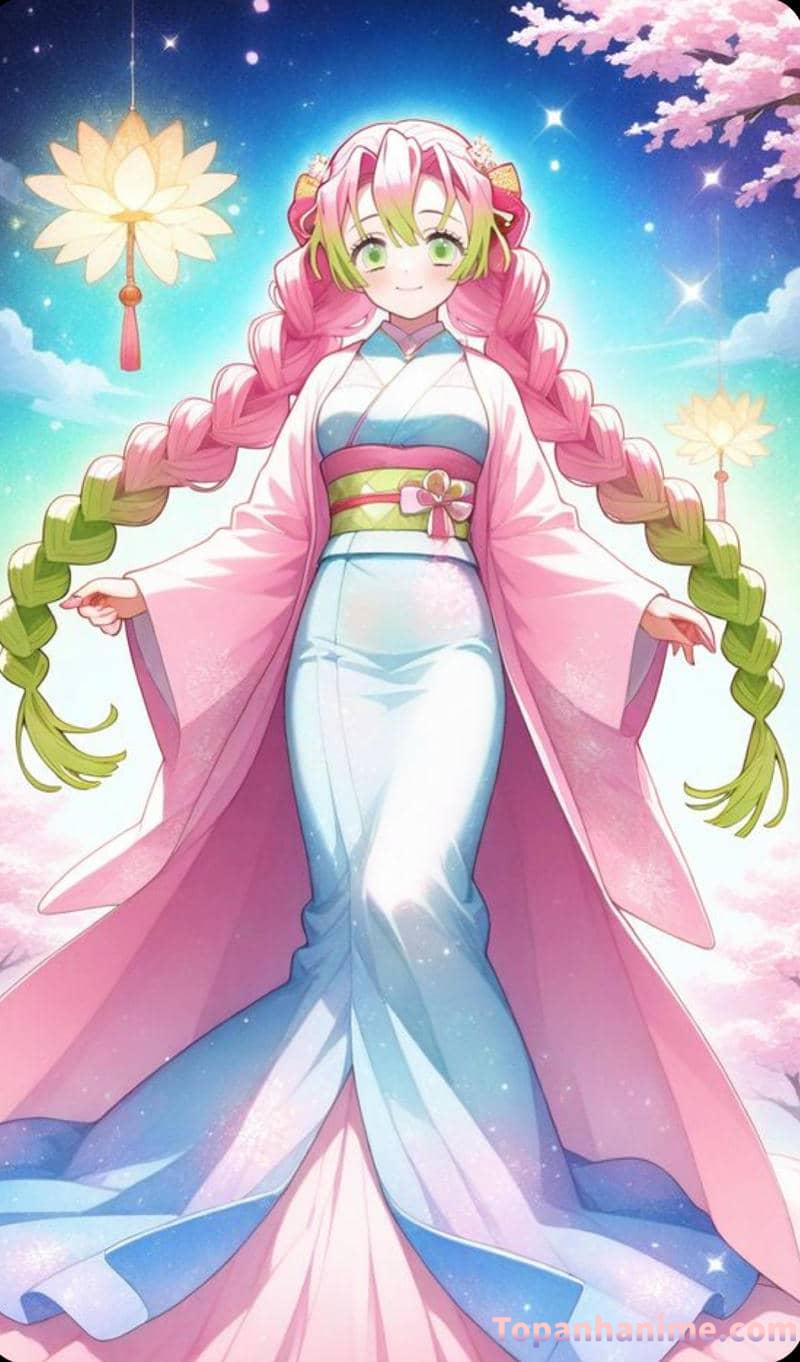 ảnh Mitsuri anime xinh đẹp 15