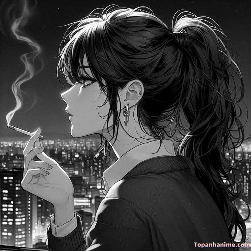 ảnh anime hút thuốc 1