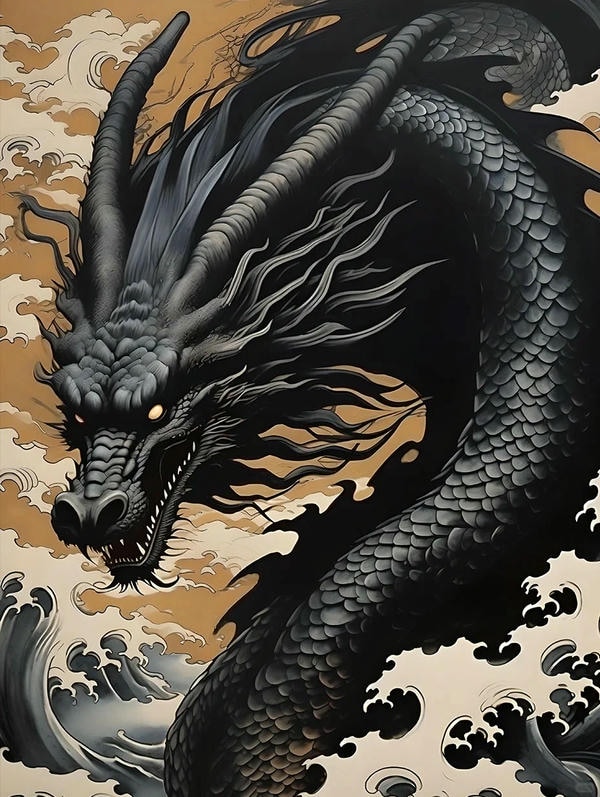 ảnh rồng đen ngầu 10