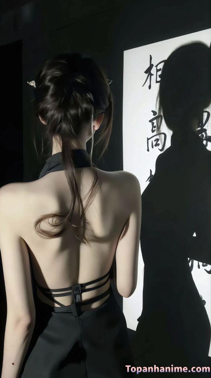 ảnh sau lưng cô gái 17