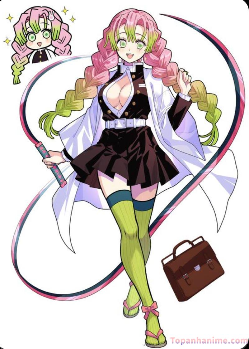 ảnh Mitsuri anime xinh đẹp 18