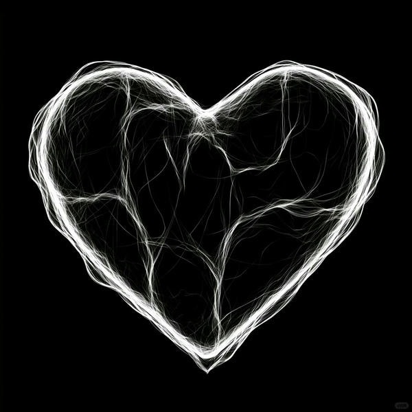 ảnh trái tim đen đẹp 26