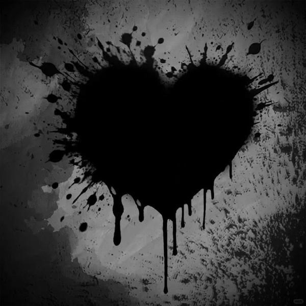 ảnh trái tim đen đẹp 28