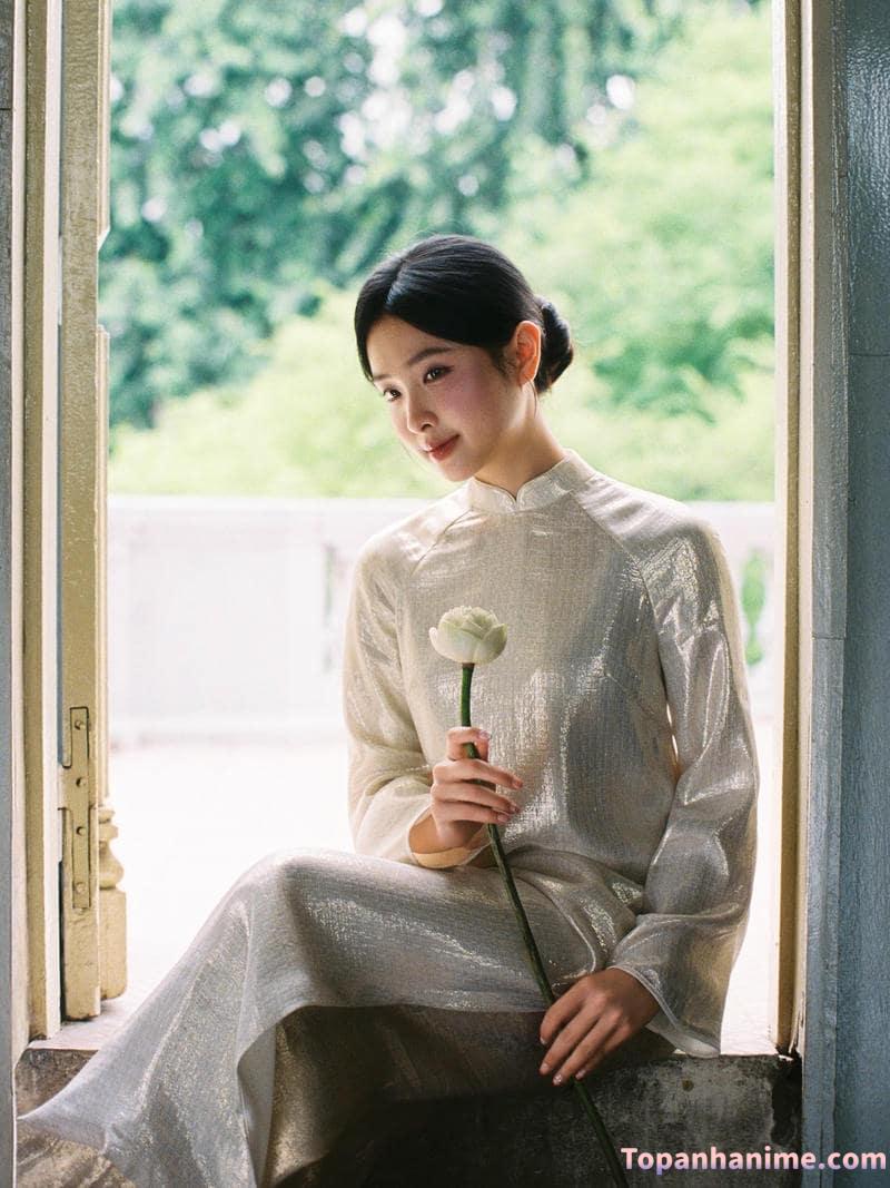 ảnh gái mặc áo dài 52