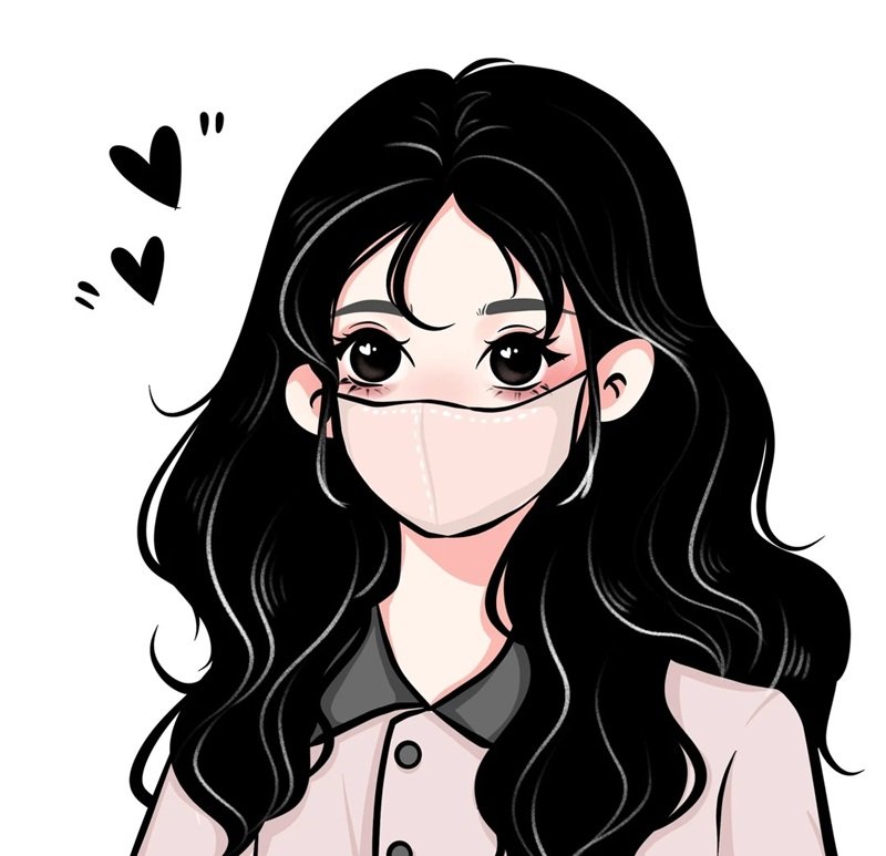 avatar ảnh girl che mặt ngầu 35