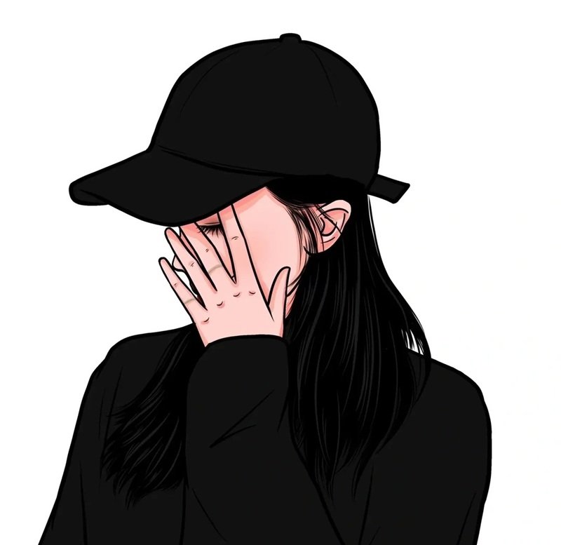 avatar ảnh girl che mặt ngầu 25