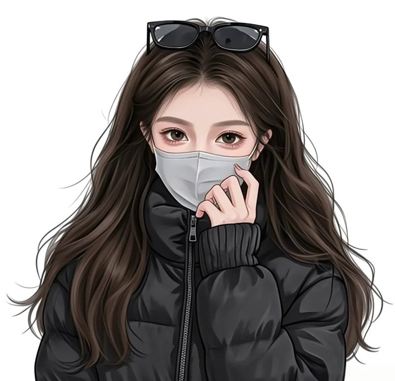 avatar ảnh girl che mặt ngầu 26