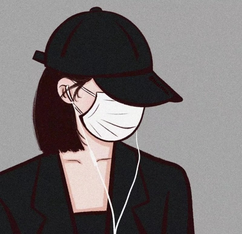 avatar ảnh girl che mặt ngầu 29