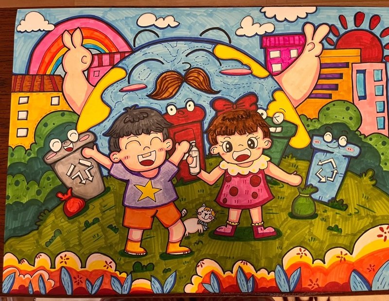 vẽ tranh bảo vệ môi trường 1