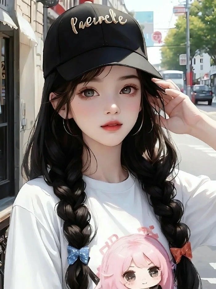 Cute cartoon girl images for whatsapp dp 54