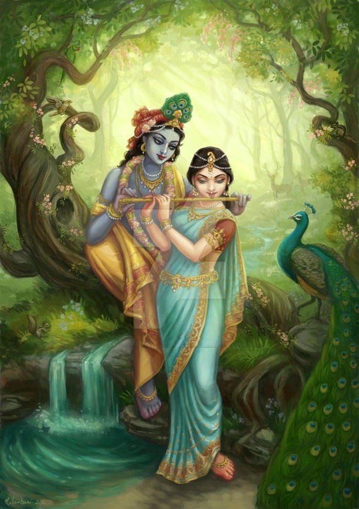 Beautiful radha krishna aesthetic 21