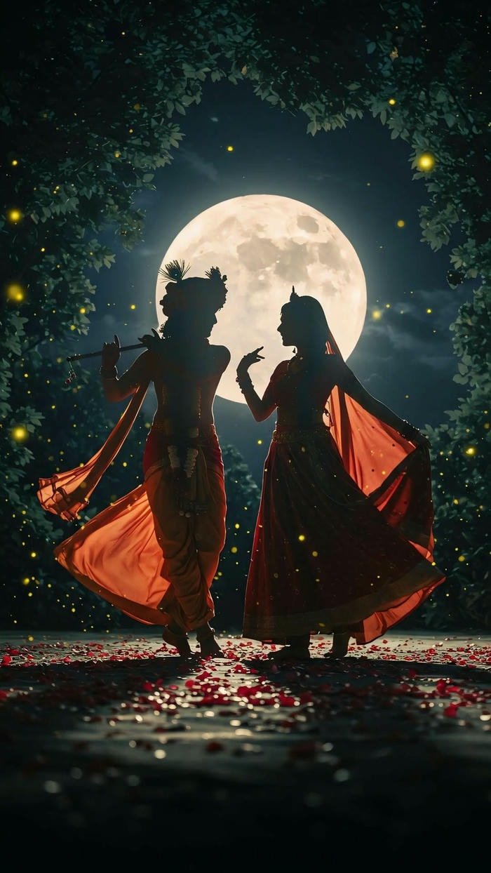 Beautiful radha krishna aesthetic 23