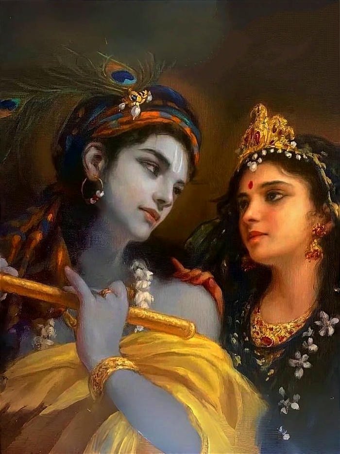 Beautiful radha krishna aesthetic 28
