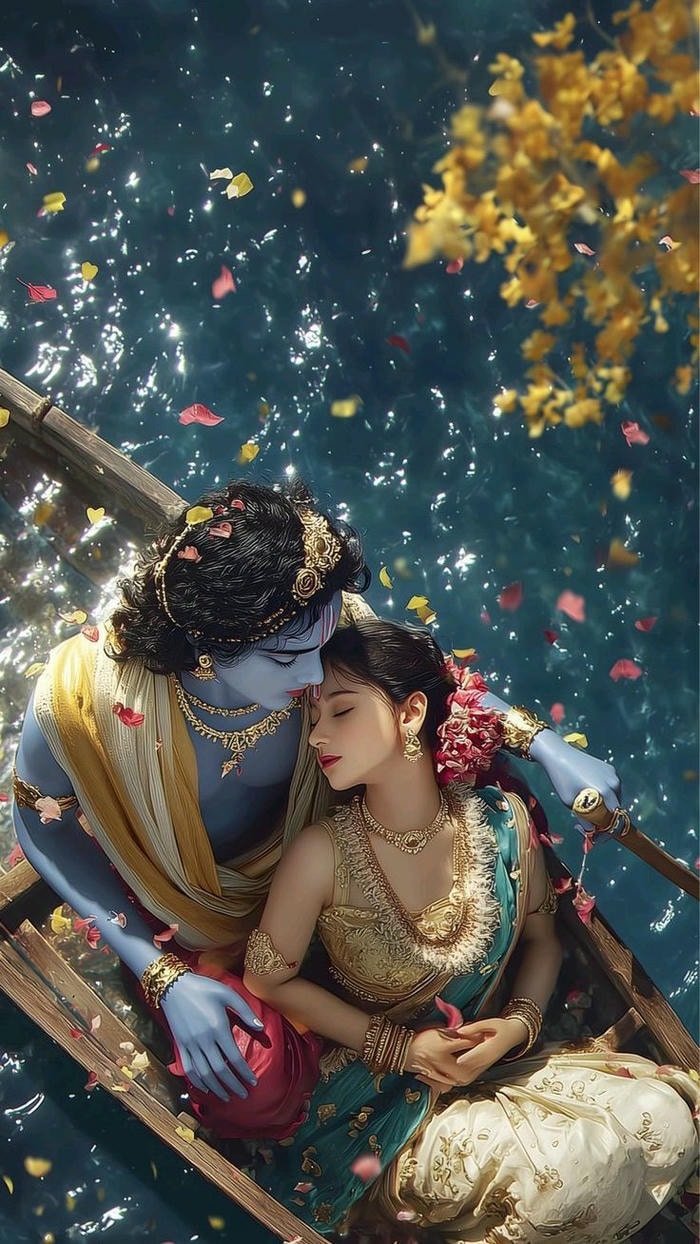 Beautiful radha krishna aesthetic 33