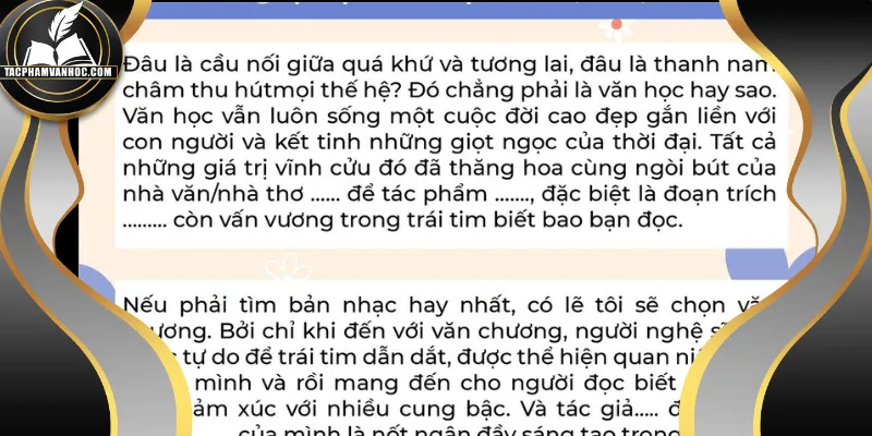 Cách viết mở bài độc đáo đủ ý nhưng không được quá dài dòng