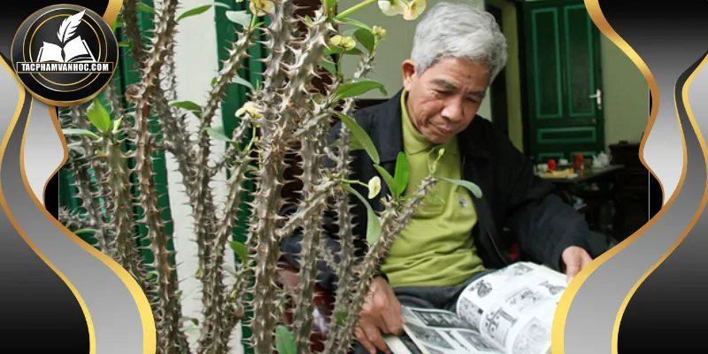 Chân dung nhà văn Bùi Ngọc Tấn thời trung niên, ánh mắt trầm tư