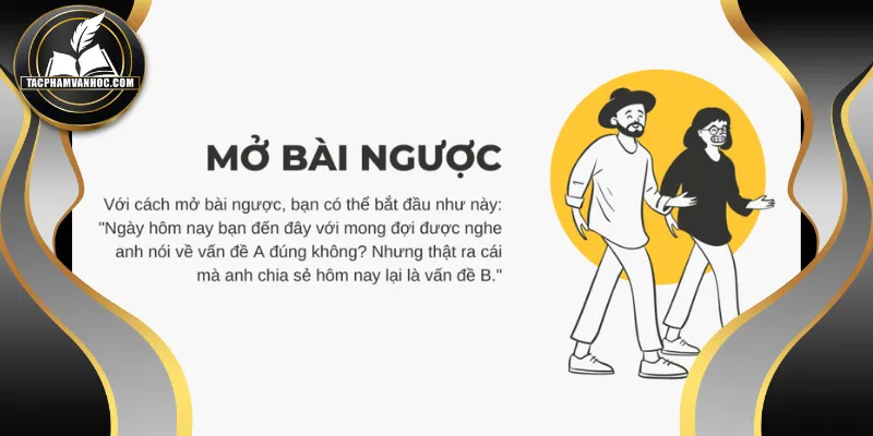 Có thể áp dụng cách viết mở bài dùng số liệu, sự kiện thực tế