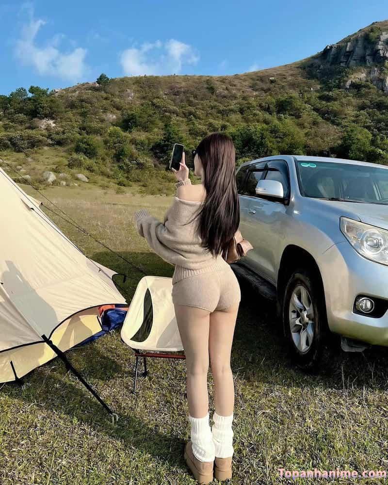 ảnh gái mặc quần ngắn 60