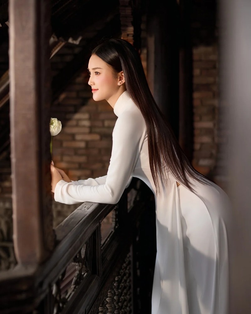 gái xinh mặc áo dài 8