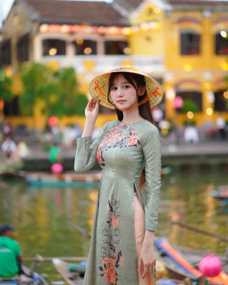 gái xinh mặc áo dài 40